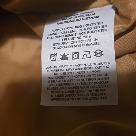 Nike Sportswear Therma-FIT Puffer Hooded Jacket Women’s S Brown Loose Fit NWT - Picture 8 of 9